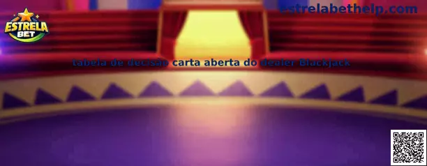 Tabela de decisão carta aberta do dealer Blackjack
